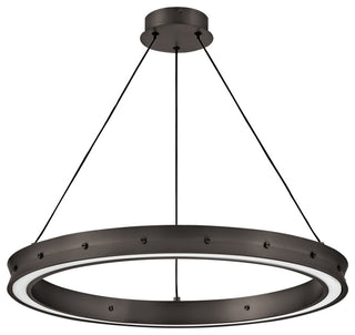 Fredrick Ramond FR41475 Althea 26"W LED Ring Chandelier - Satin Black