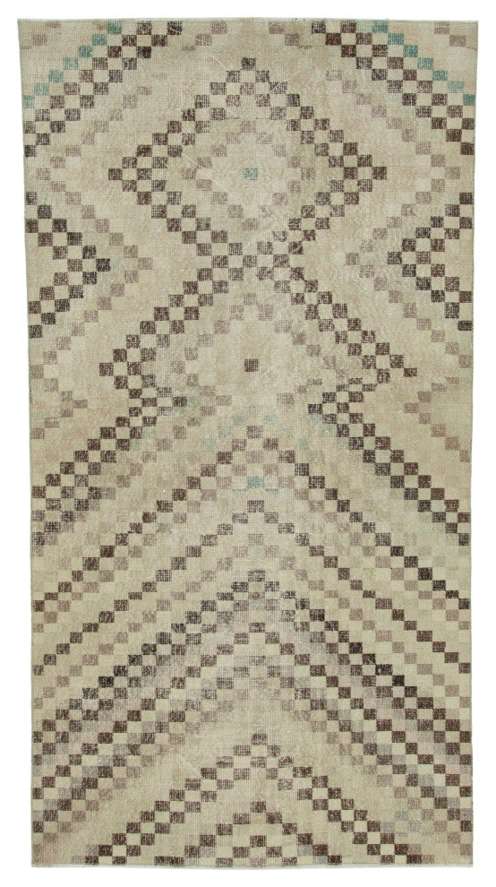 Rug N Carpet - Handmade Anatolian 4' 8'' x 8' 8'' Antique Vintage Rug