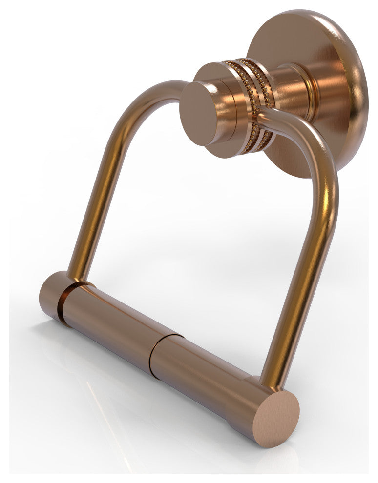 Mercury 2 Post Dotted Accent Toilet Tissue Holder, Brushed Bronze