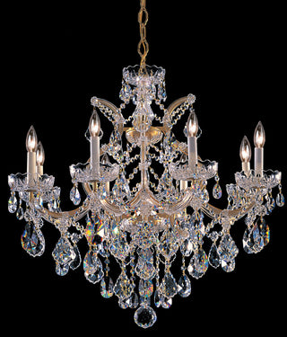 Crystorama Lighting Group 4409-CL-MWP Maria Theresa 9 Light 28"W - Gold