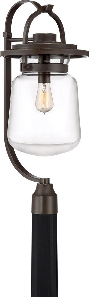 Quoizel LLE9011WT One Light Outdoor Post Mount LaSalle Western Bronze