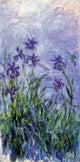 Claude Oscar Monet Lilac Irises Premium Canvas Print