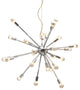 Pendant Ceiling Light Fixture, Steel Metal, Chrome, Kitchen Lounge Cafe Bistro