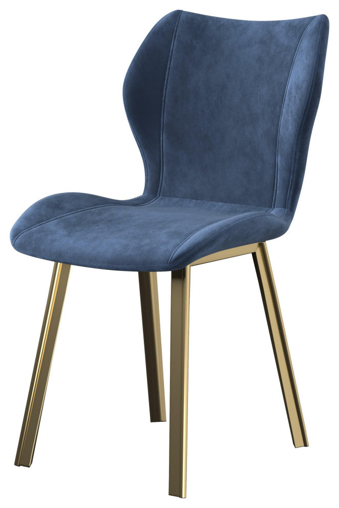 Fabric Dining Chair, Set of 4, Blue