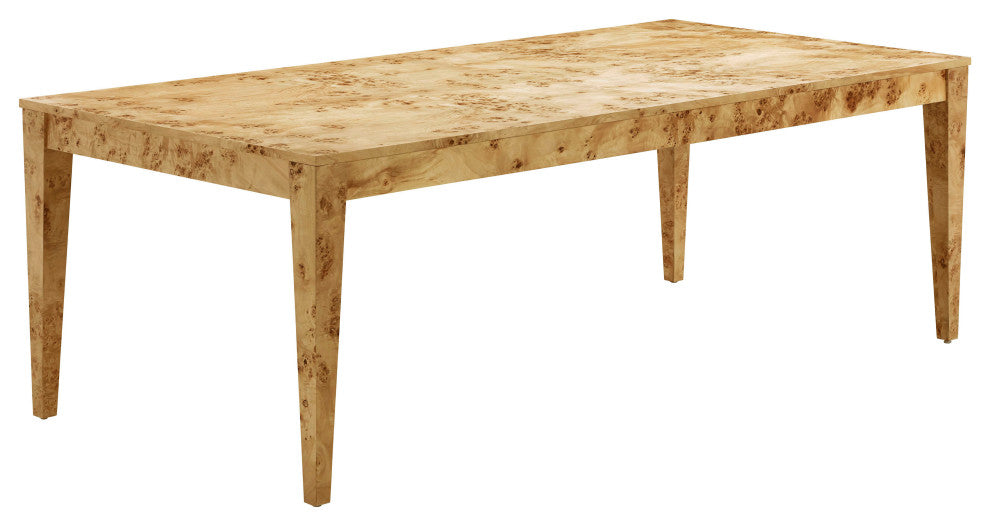 Brandyss Natural Burl Rectangular Dining Table