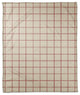 Cream and Red Check 50x60 Coral Fleece Blanket