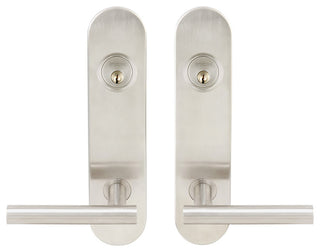 Copenhagen Lever, Tubular Entry, Double Cylinder, Satin Stainless Steel