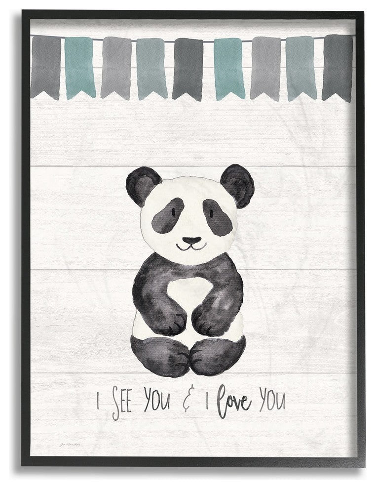 Stupell Ind. I See You Panda Framed Giclee Art, 16x20