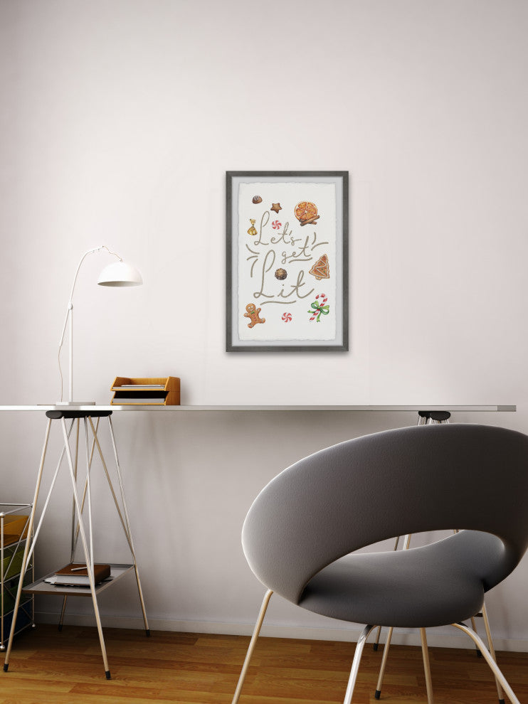 "Get Lit" Framed Painting Print, 16x24