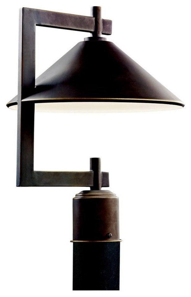 Kichler Lighting 49063OZ Ripley - 1 Light Outdoor Post Mount - 12 Inches Wide
