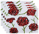 18"x14" Spring Floral 1, Floral Print Placemat, Coral, Set of 4