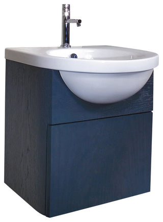 Lacava Open Space Collection Wall-mount or Semi-recessed Lavatory, White