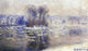 Claude Oscar Monet Floes at Bennecourt, Gallery Wrapped Canvas Print, 18"x27"