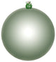 Vickerman N591040Dsv 4" Frosty Mint Shiny Ball Ornament, 6 Per Bag