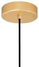 Saleen LED Mini Pendant With Sun Gold & Black Finish