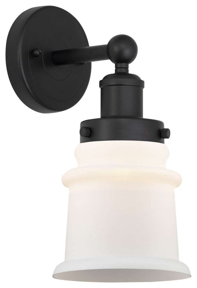 Innovations 616-1W-BK-G181S Canton 1 Light Sconce, Matte Black