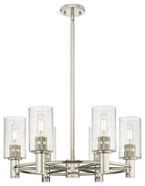 Crown Point 6 24" Chandelier Polished Nickel