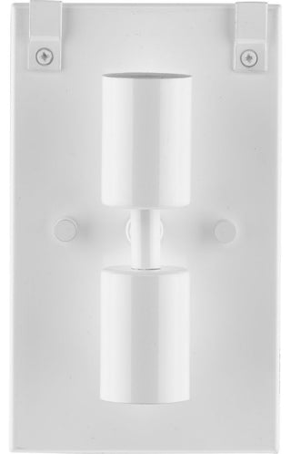 Silva Collection Two-Light Brushed Nickel White Linen Shade Wall Sconce, Brushed Bronze