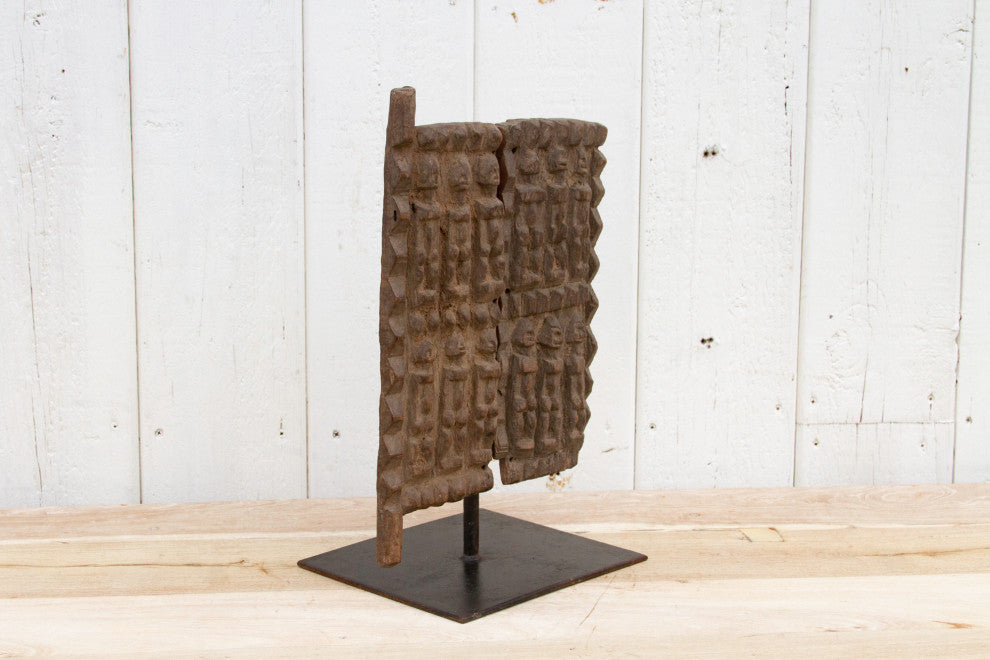 Ancient African Granary Door on Stand