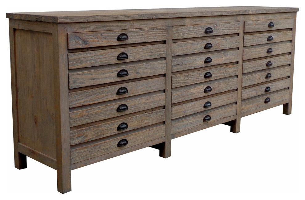 Salvaged Wood Printmaker's Sideboard