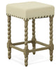 Thomasville Rta Stool 24", Weathered Gray and Linen