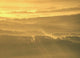 Golden Mist Valley - Hills & Mountain Range Landscape Canvas Prints, 24" X 36"