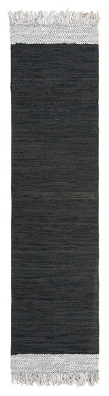 Safavieh Vintage Leather Collection, VTL310 Rug, Light Grey/Black, 2'3"x6'