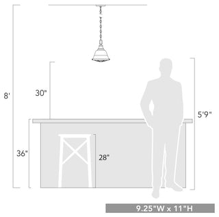 Golden Lighting Bartlett Mini Pendant, Copper Patina