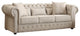3-Piece Scotlynn Button Tufted Set Sofa, Love Seat and Chair, Natural Fabric