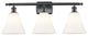 Innovations 516-3W-BK-GBC-81-LED 3 Light Bath Vanity Light, Matte Black