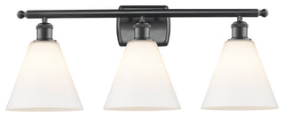 Innovations 516-3W-BK-GBC-81-LED 3 Light Bath Vanity Light, Matte Black