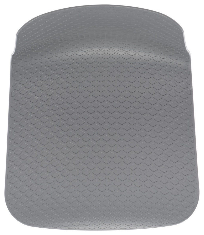 Safavieh Couture Damiano Molded Plastic Dining Chair, Grey