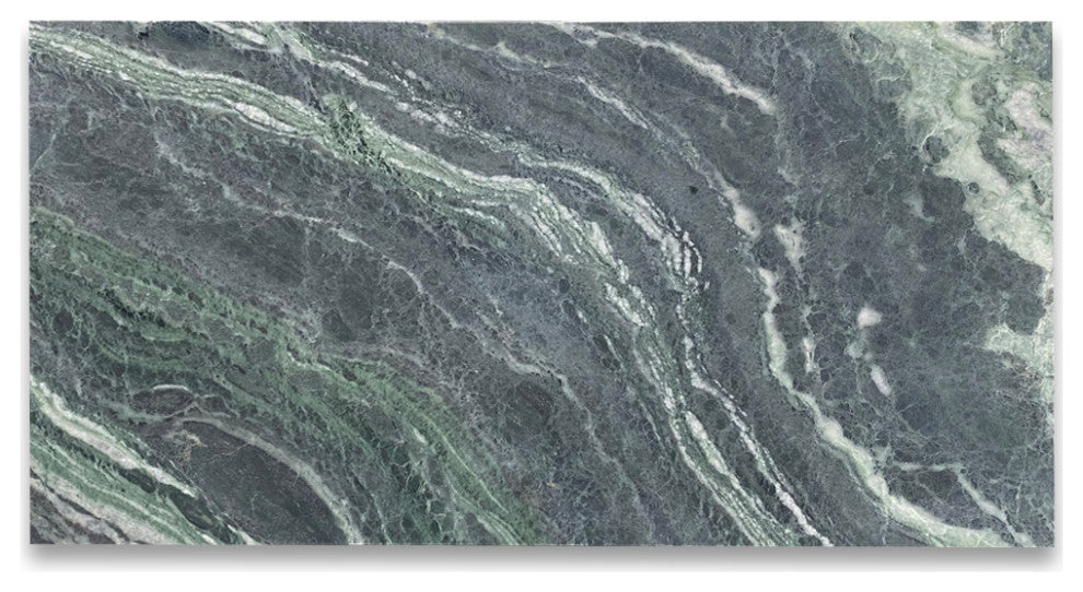 Sagano Vibrant Green Marble 12x24 Tile Honed, 100 sq.ft.
