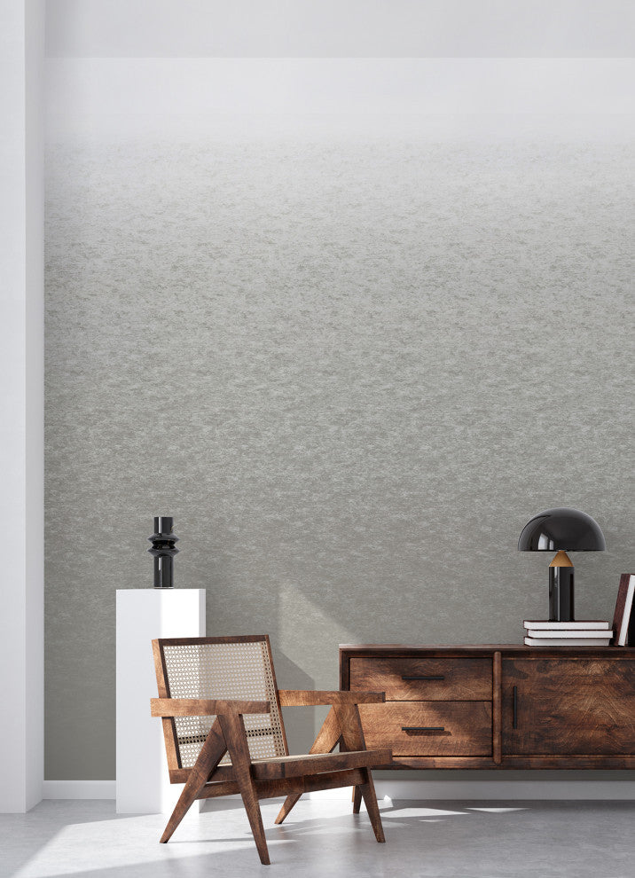 White Aura Ombre Peel & Stick Wallpaper Mural