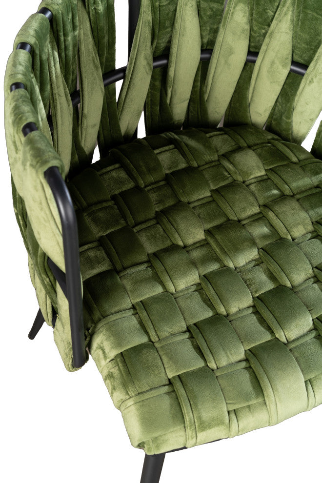 Milano Dining Chair, Green/Black