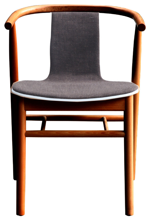 Fine Mod Imports Wishflat Dining Side Chair, Walnut