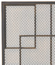 Dorothy Modern Single PanelIron Fire Screen, Black Gold Finish