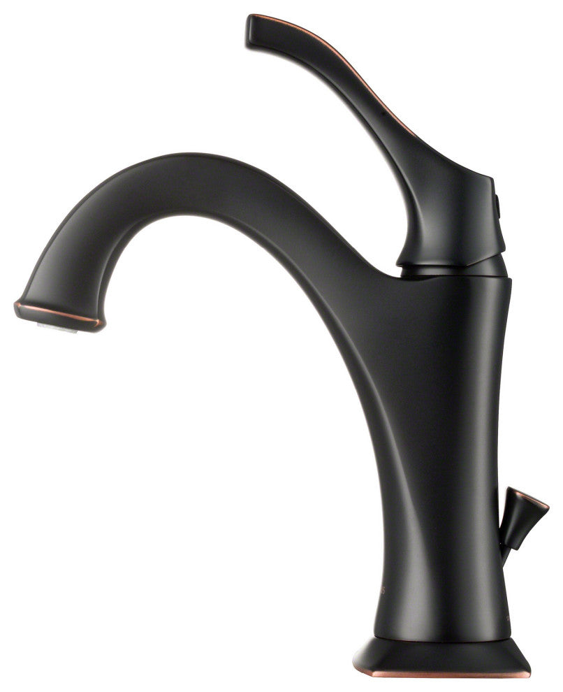 Arlo Single Handle 1-Hole Bathroom Basin Faucet, Lift Rod Drain, Oil Rub Bronze