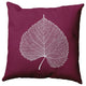 Leaf Study Accent Pillow, Plum, 18"x18"