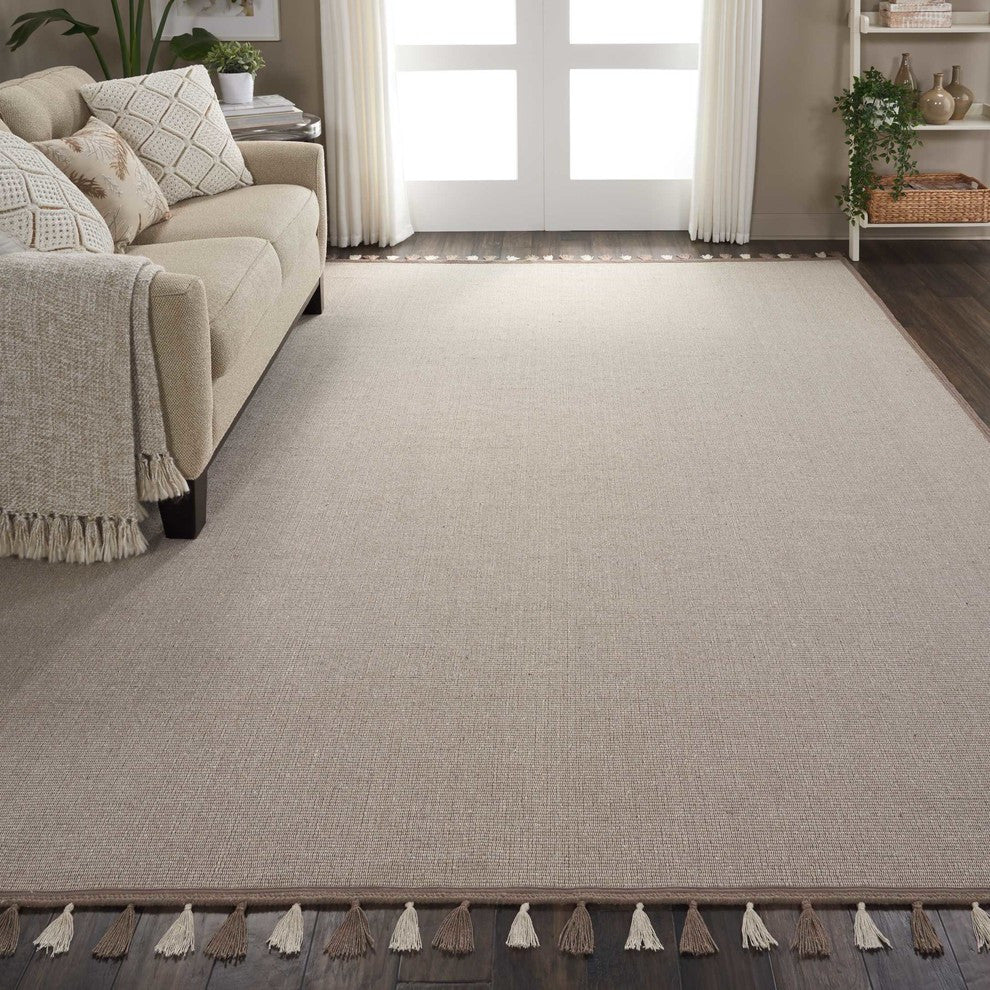 Nourison Otto Taupe Area Rug, 8'x10'6"