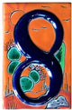 Desert Talavera Ceramic House Number Eight