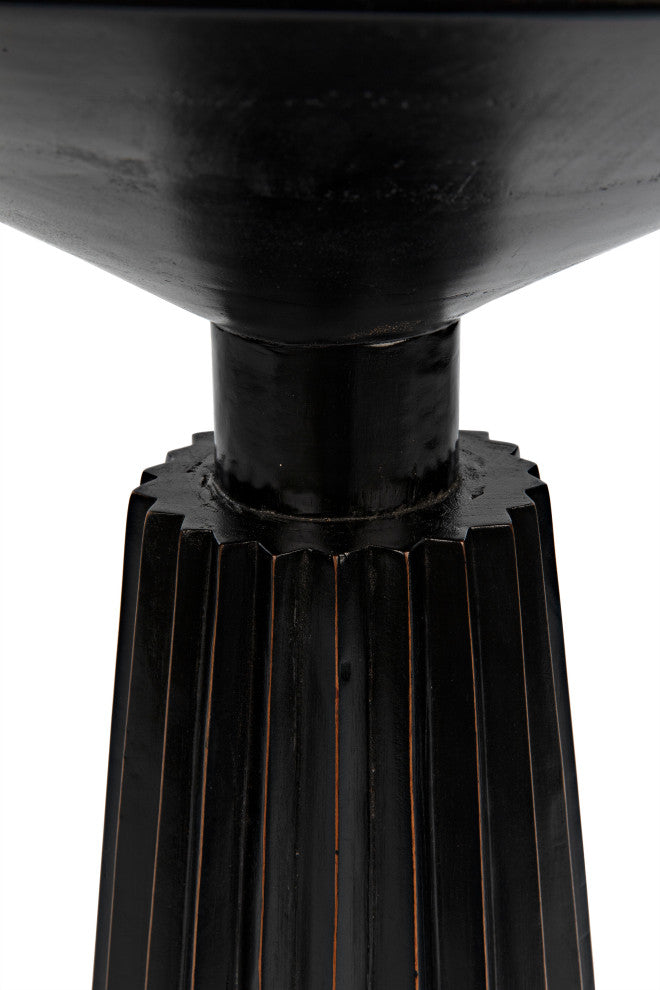 Orson Side Table, Hand Rubbed Black