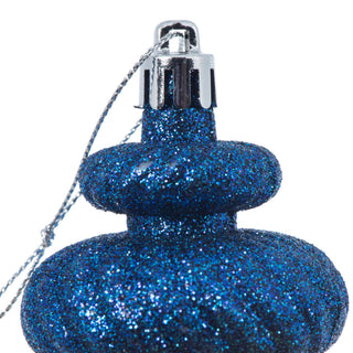 Vickerman Finial 4 Finish Asst 8/Box, Midnight Blue, 4"
