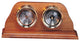4.5" Polished Brass Quartz Clock and Barometer Weather Station