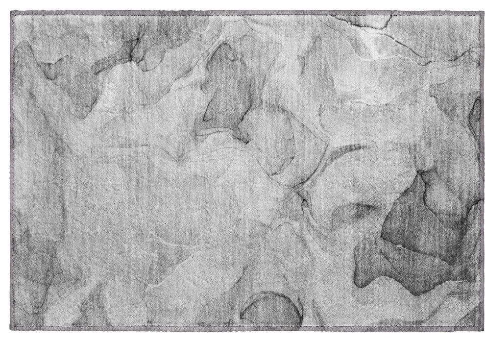 Premium Machine Washable Mayfield AMF504 Gray 1'8" x 2'6" Rug