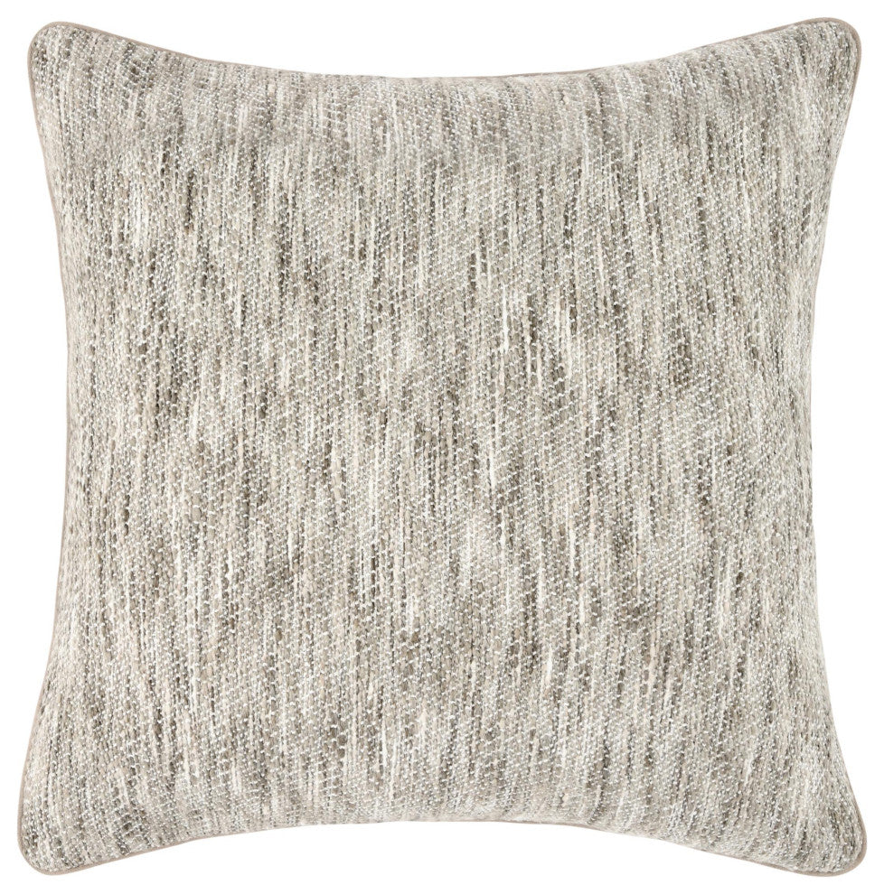 Sharma Cotton Blend Throw Pillow, Natural, 22x22