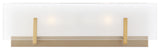Syll 2-Light Wall / Bath, Satin Brass