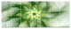 Rotating Bright Green Flower, Abstract Canvas Art Print, 83"x32", 7 Panels