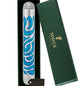 Matashi Hand Painted Blue Enamel 6'' Mezuzah