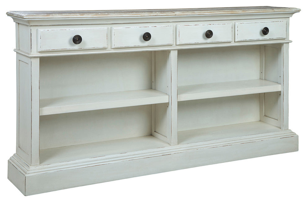Oceanside 72" Wide Mahogany Console, White